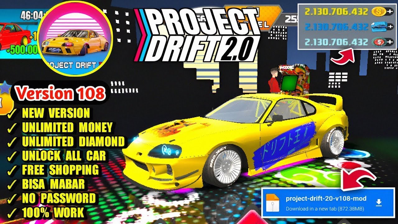 Project Drift 2.0 Mod Apk (Unlimited Money) Terbaru 2024