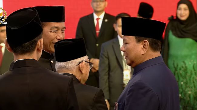 Jokowi dan Ma'ruf Amin Tiba di Gedung MPR